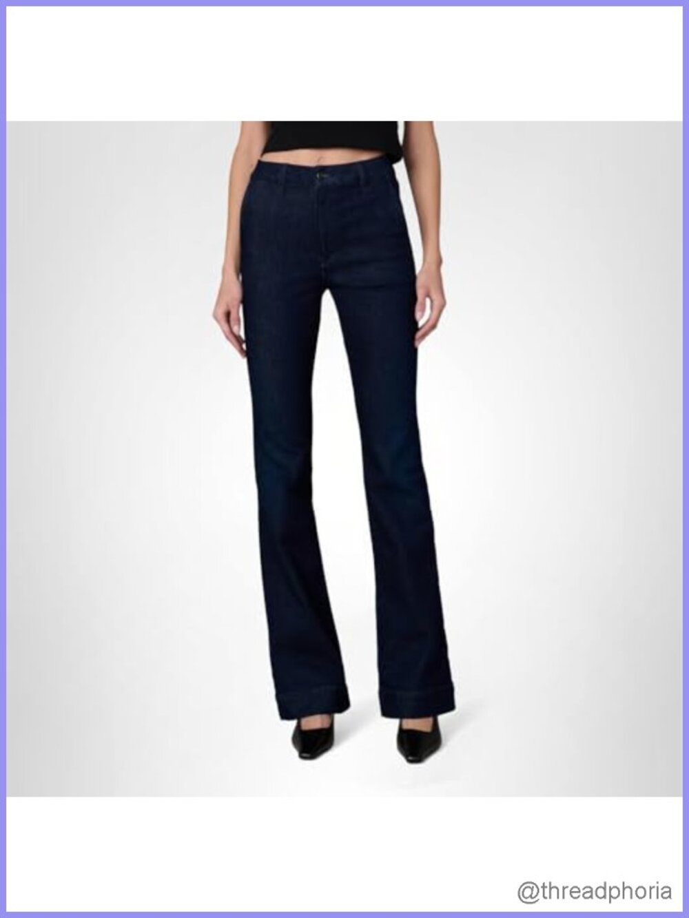 High Rise Curvy Bootcut Jeans High Stretch Denim Hourglass Fit